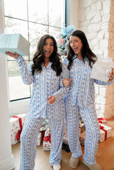 Pajamas Blue Christmas - Long Pajama Set