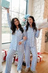Pajamas Blue Christmas - Long Pajama Set