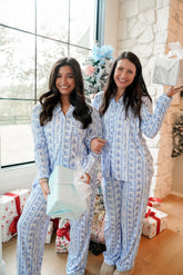 Pajamas Blue Christmas - Long Pajama Set
