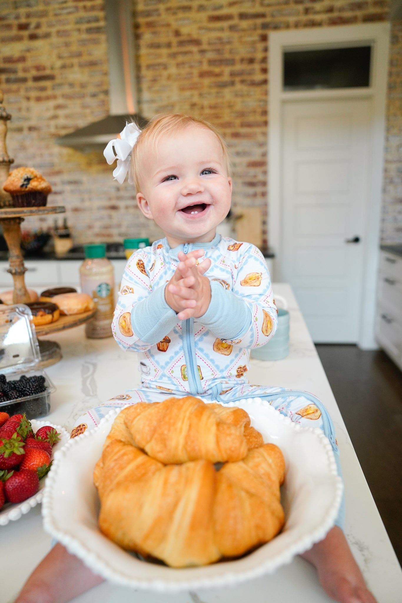 Pajamas Blue Breakfast - Bamboo Sleeper