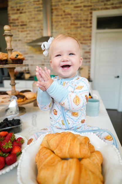 Pajamas Blue Breakfast - Bamboo Sleeper