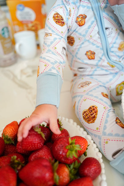 Pajamas Blue Breakfast - Bamboo Sleeper