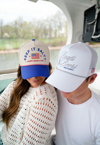 Hat Keep it Salty - Royal Blue Vintage Trucker Hat