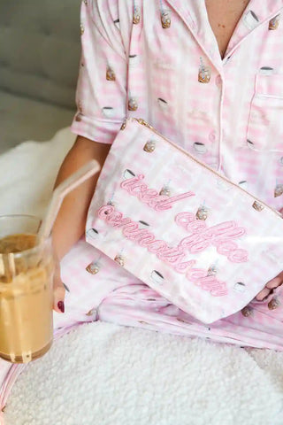 Travel Bag Iced Coffee Connoisseur - Clear Coat Bag