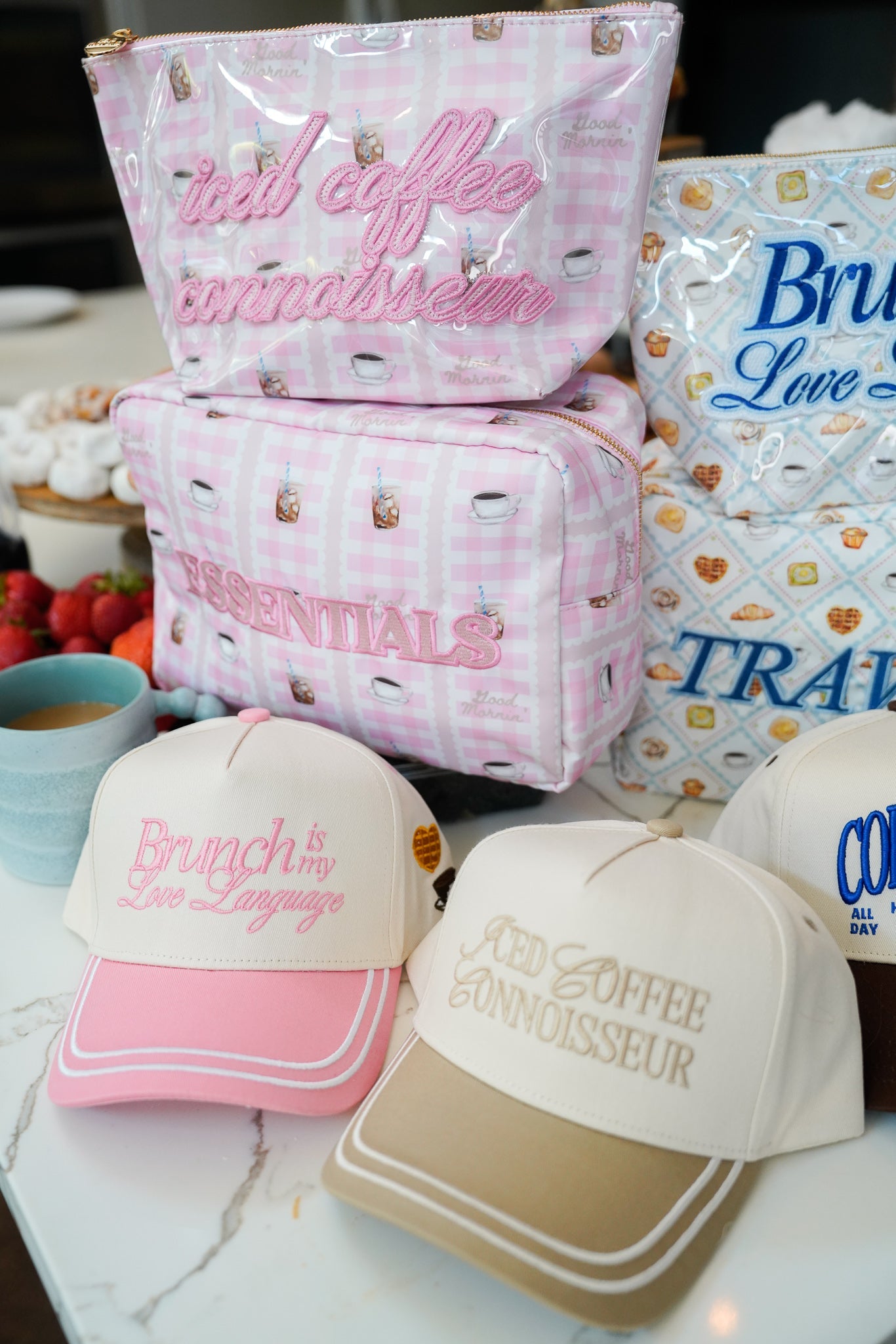 Hat Iced Coffee Connoisseur - Tan Vintage Trucker Hat