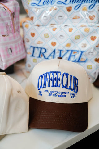 Hat Coffee Club - Brown Vintage Trucker Hat