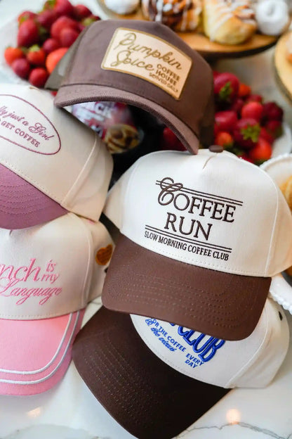 Coffee Run - Brown Vintage Trucker Hat