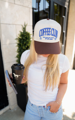 Hat Coffee Club - Brown Vintage Trucker Hat