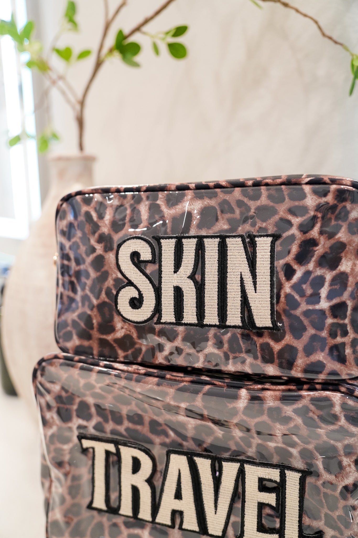 Skin - Leopard Clear Coat Large Bag
