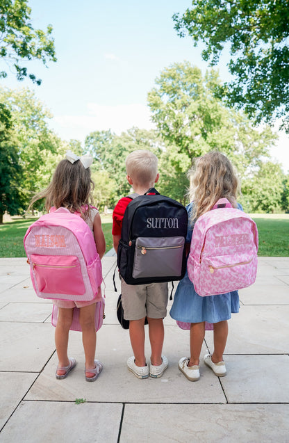 Black + Grey Colorblock Backpack