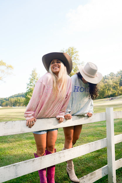 Howdy - Camo Vintage Crew-Neck Sweatshirt