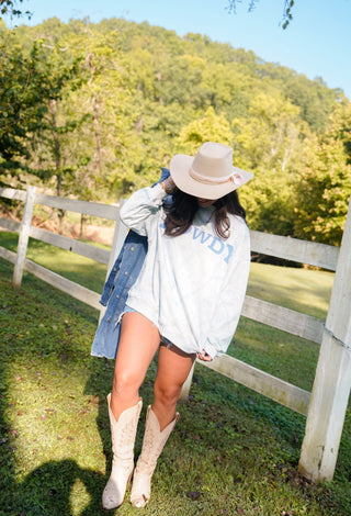 Sweatshirt Howdy - Camo Vintage Crew-Neck Sweatshirt