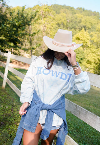 Sweatshirt Howdy - Camo Vintage Crew-Neck Sweatshirt