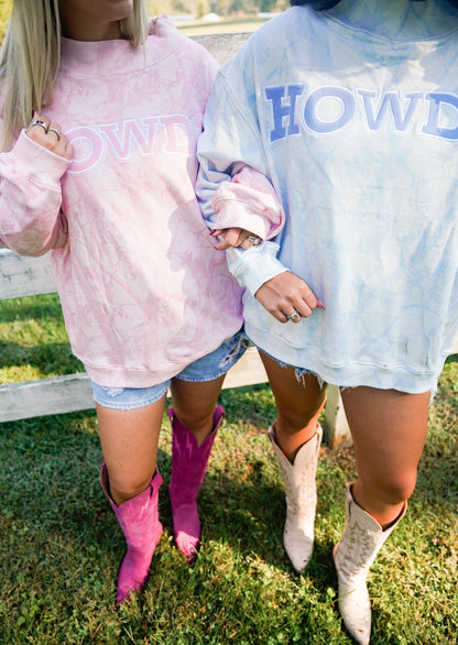 Howdy - Camo Vintage Crew-Neck Sweatshirt