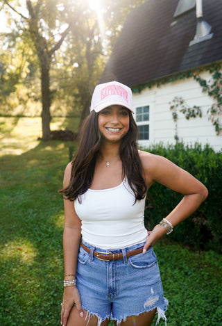 Hat Expensive - Pink Camo Trucker Hat