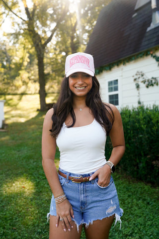 Hat Expensive - Pink Camo Trucker Hat