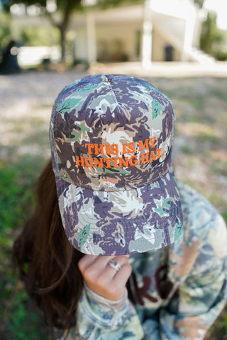 Hat This is my Hunting Hat. - Camo Trucker Hat