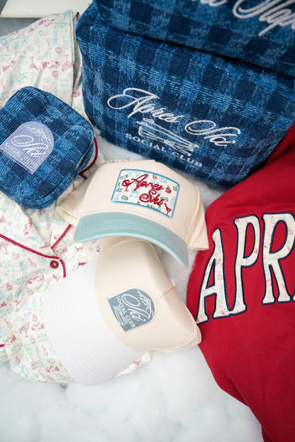 Hat Apres Ski - Baby Blue Vintage Trucker Hat