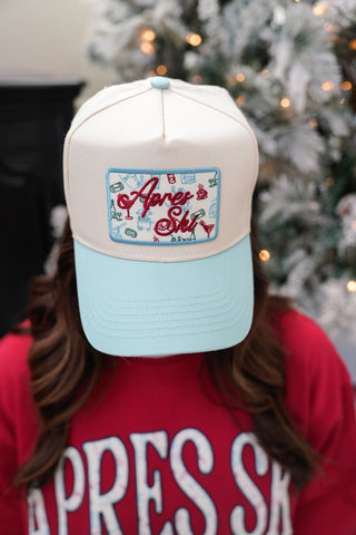 Hat Apres Ski - Baby Blue Vintage Trucker Hat