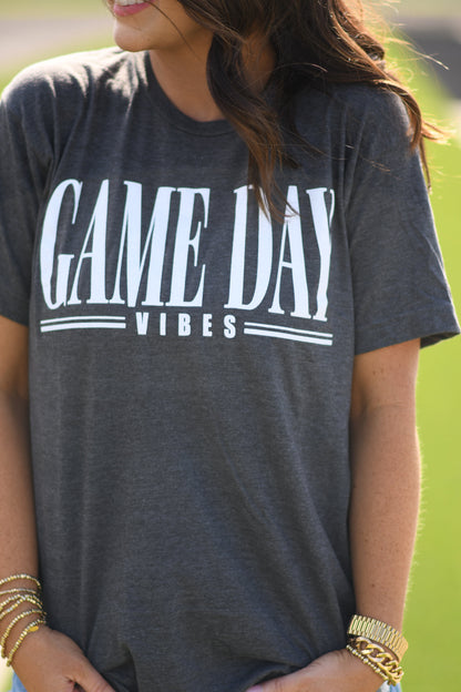 Charcoal Game Day Vibes Tee