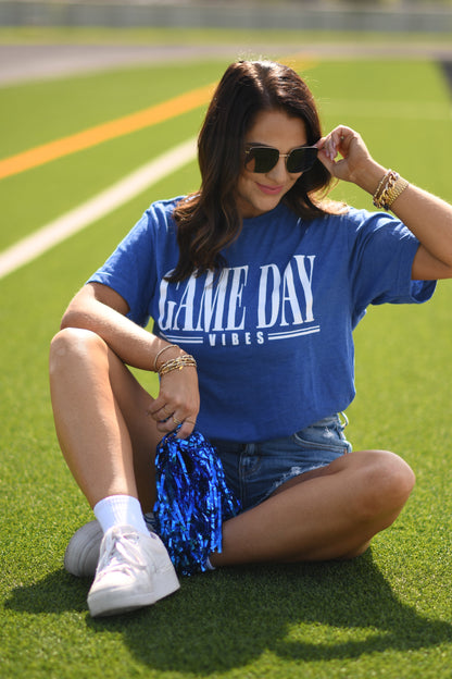 Blue Game Day Vibes Tee