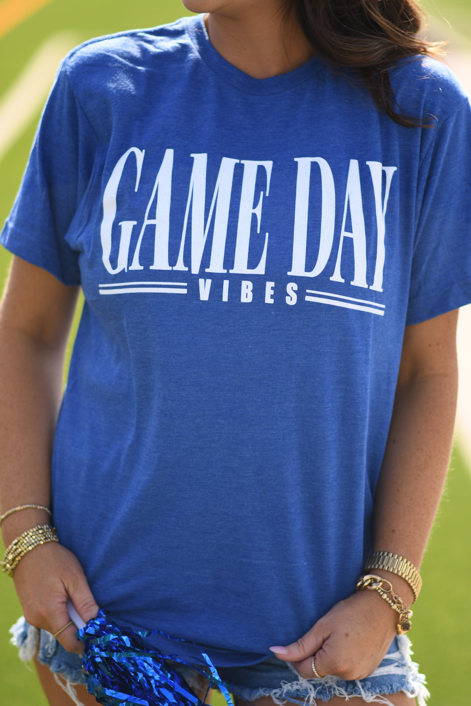 Blue Game Day Vibes Tee