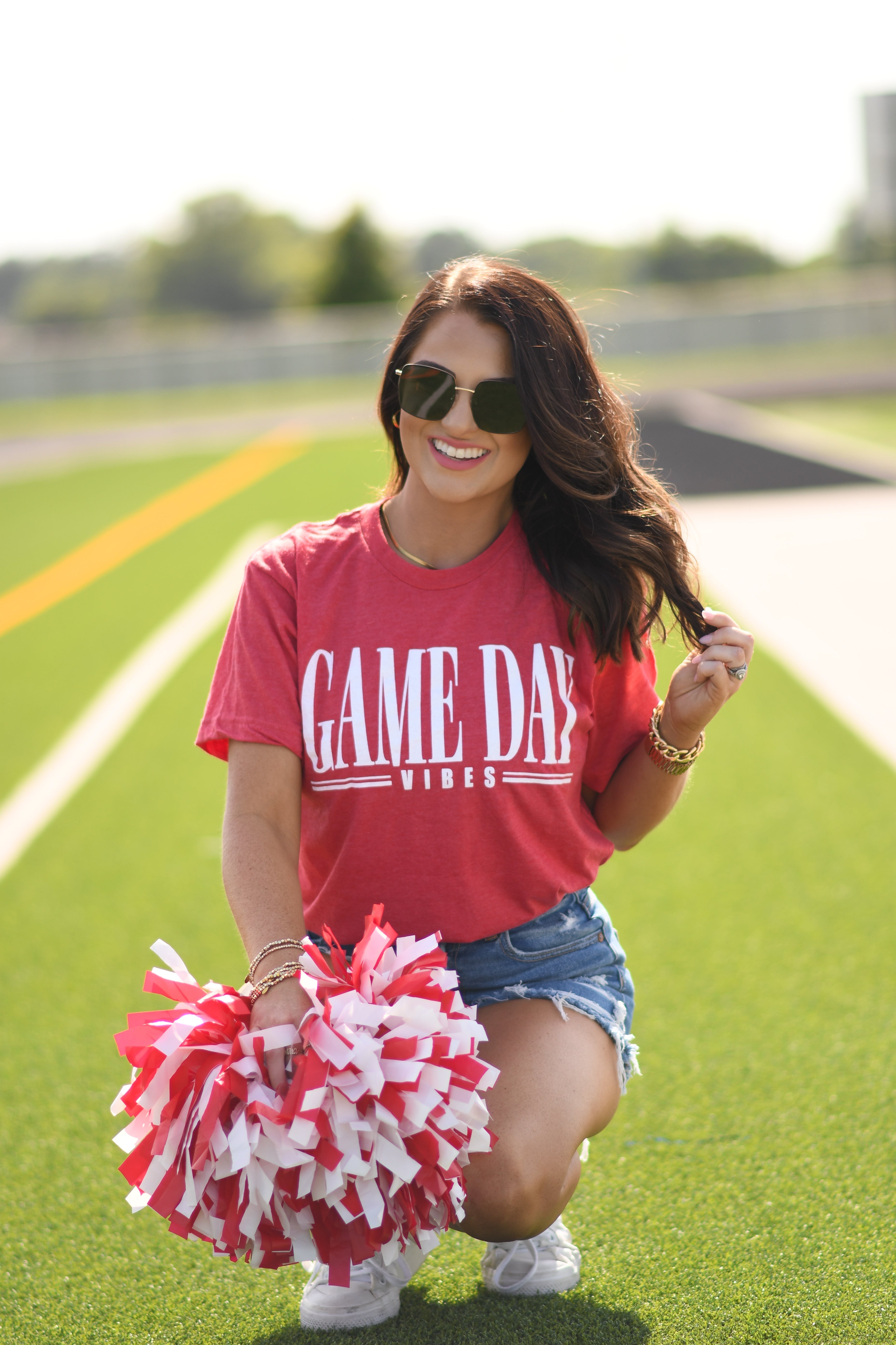 Red Game Day Vibes Tee