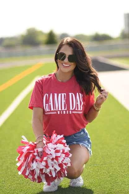 Red Game Day Vibes Tee