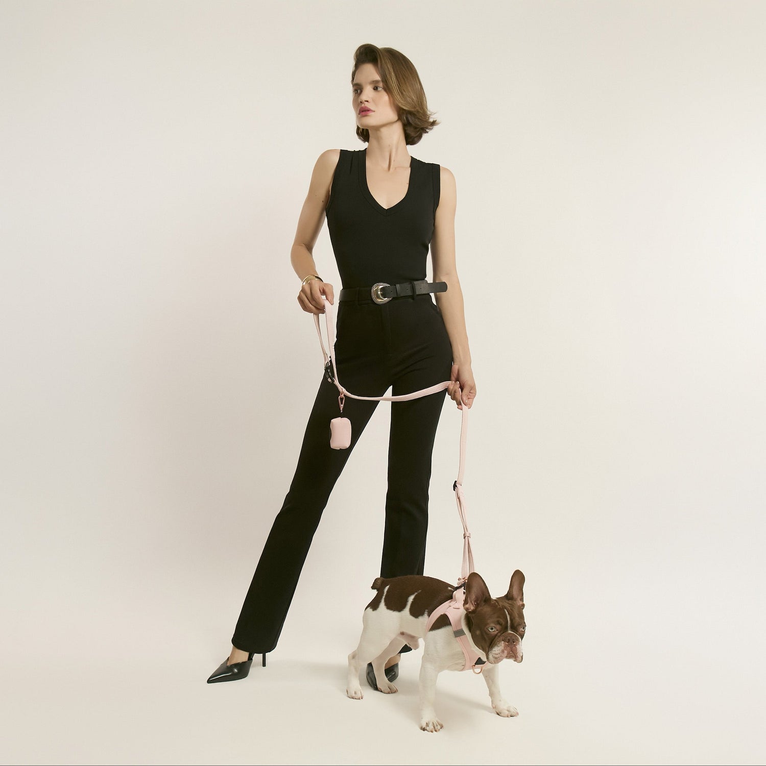 Leashes - Secure-In-Place 3-in-1 City Dog Leash - Blush