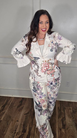 Garden Party Elegance Lace Pants