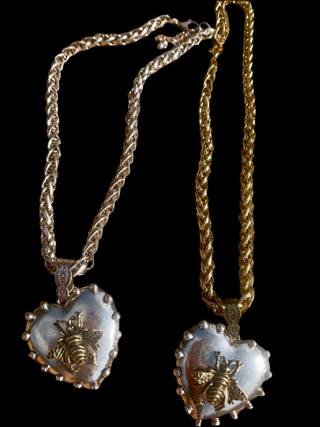 Queen Bee Heart Necklace