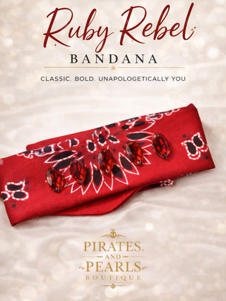 Ruby Rebel Crystal Bandana by Sandra Ling Designs