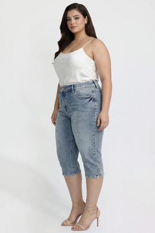 Women's Plus Capri with Side Slit