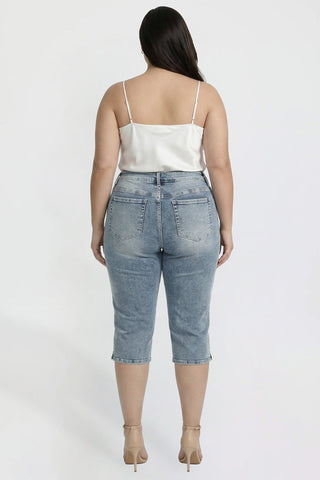 Women's Plus Capri with Side Slit
