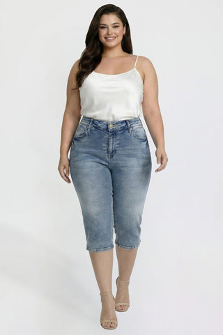 Women's Plus Capri with Side Slit