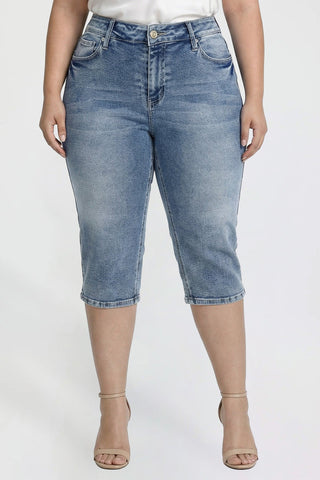Women's Plus Capri with Side Slit