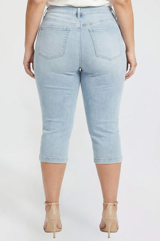 Women's Plus Pin Tuck Capri