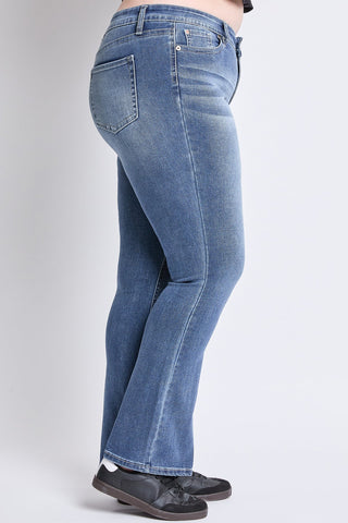 Pants Women's Plus Mid Rise Premium Stitch Bootcut Jeans