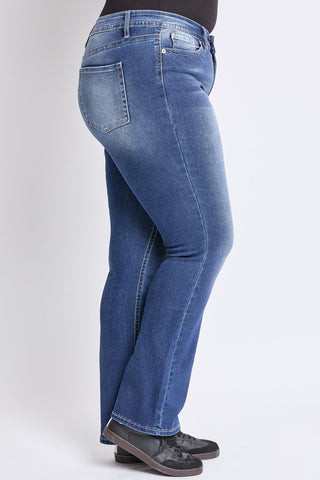 Pants Women's Plus Mid Rise Premium Stitch Bootcut Jeans