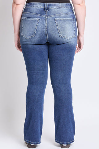 Pants Women's Plus Mid Rise Premium Stitch Bootcut Jeans