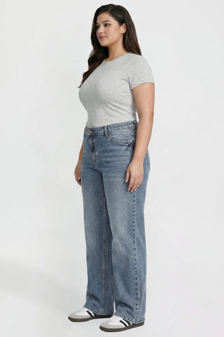Women's Plus Luxe Wide Leg Jeans
