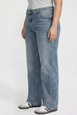 Women's Plus Luxe Wide Leg Jeans