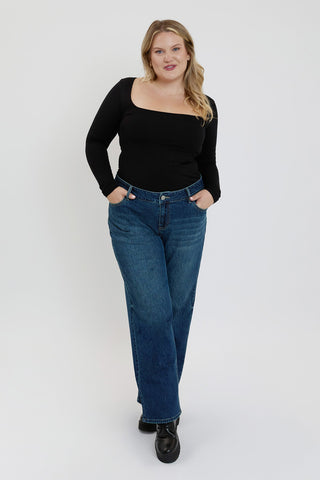 Women's Plus Luxe Wide Leg Jeans
