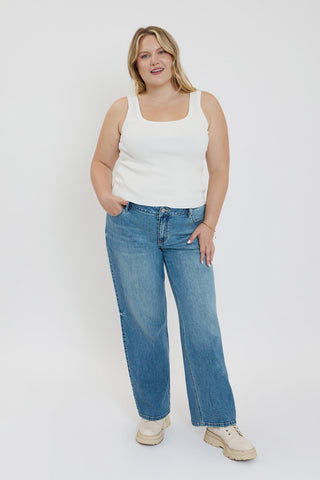Women's Plus Luxe Wide Leg Jeans