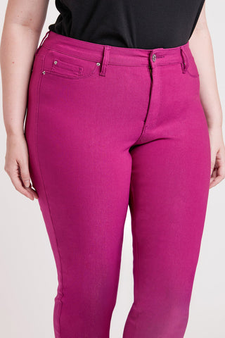 Women's Plus High Rise Hyperstretch Cropped Straight Pants
