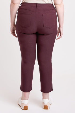 Pants Women's Plus High Rise Hyperstretch Cropped Straight Pants