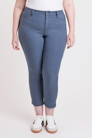 Pants Women's Plus High Rise Hyperstretch Cropped Straight Pants