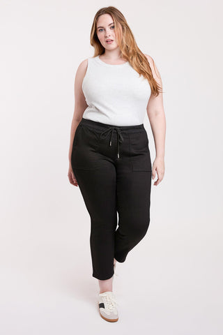 Pants Women's Plus High Rise Pull On Straight Jogger