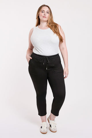 Pants Women's Plus High Rise Pull On Straight Jogger
