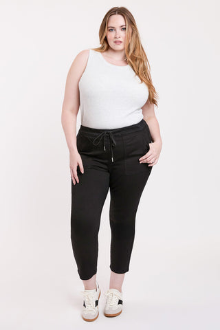 Pants Women's Plus High Rise Pull On Straight Jogger